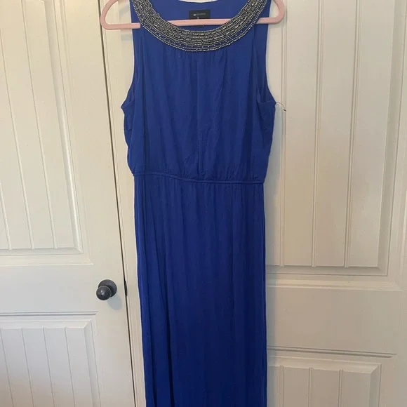 chinese dress ladies AB Studio Striped Maxi Dress-Size Medium  Second Bite